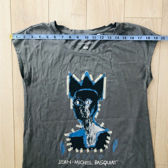 Uniqlo Jean-Michel Basquiat SPRZ NY Graphic Tank Top in Dark Gray Size XS - Picture 6 of 8